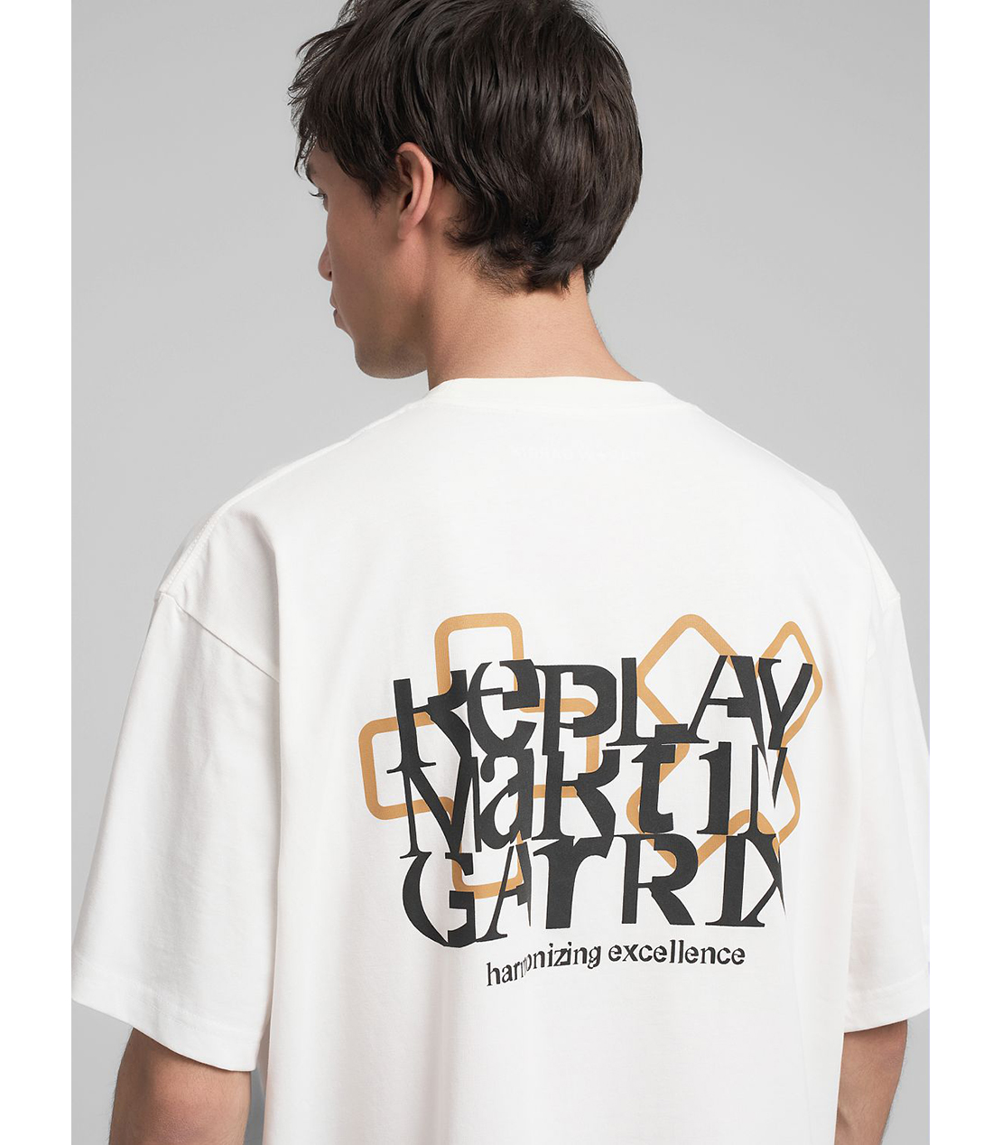 オーバーフィット REPLAY X MARTIN GARRIX ロゴ&レタリング Tシャツ 詳細画像 オフホワイト 6